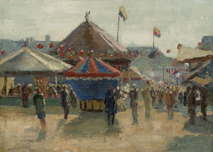 Malieveld Gerrit de Polder | Paintings for Sale | Fair at the Malieveld, The ... photo