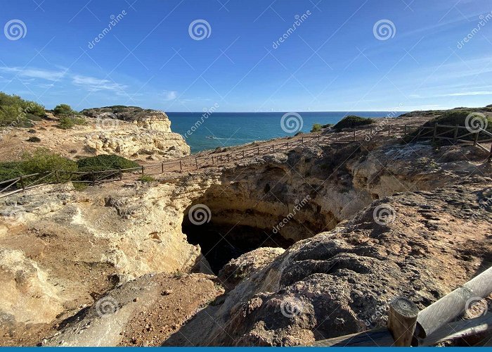 Benagil Cave Hike Along the Algarvian Coast in Lagoa, Algarve, Portugal Stock ... photo