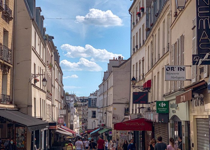 Rue Mouffetard Market Rue Mouffetard, the Shopping Street of the 5th Arrondissement photo