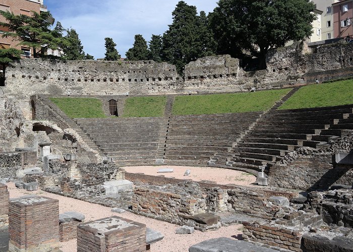 Roman Theatre of Trieste The Roman theater of Trieste (North East of Italy) at the foot of ... photo