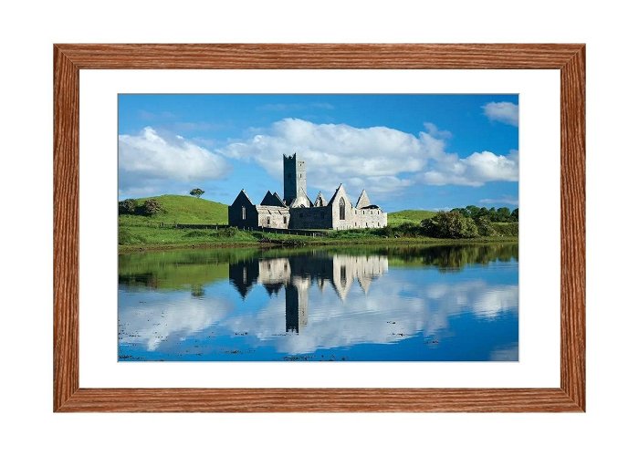 Rosserk Abbey iCanvas "Reflection Of Rosserk Abbey In The River Moy I, County ... photo