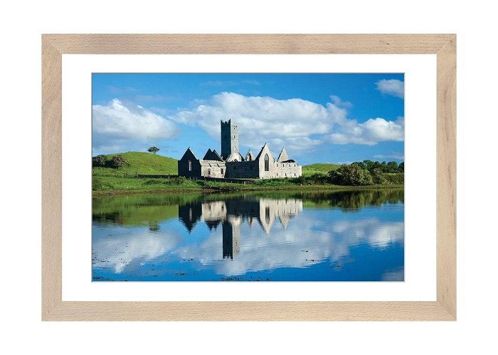 Rosserk Abbey iCanvas "Reflection Of Rosserk Abbey In The River Moy I, County ... photo