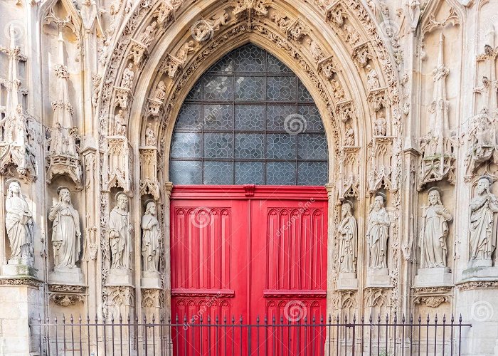 Saint Merri Church Paris, the Saint-Merri Church Stock Image - Image of famous, door ... photo
