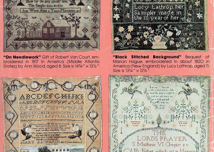 Childrenbooks Museum Historical Samplers From the Cooper-hewitt Museum in NYC 16th ... photo