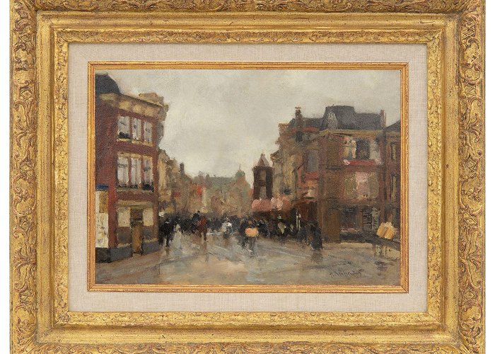 Kunsthandel R. Polak Floris Arntzenius | Paintings for Sale | A view of the Wagenstraat ... photo