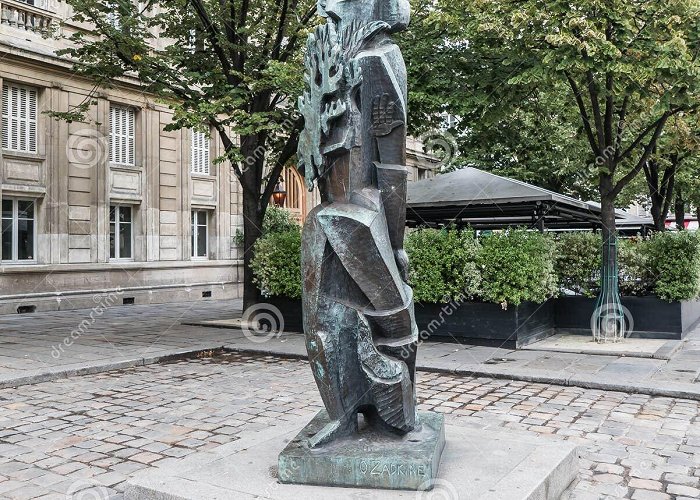 Rue Bonaparte Ossip Zadkine Sculpture on Rue Bonaparte, Paris Editorial Stock ... photo