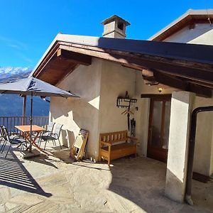 Independent Chalet With Breathtaking View Otel Villar Pellice Exterior photo