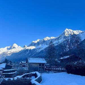 Kinabalu - Vue Mt Blanc Range Les Houches Center Daire Exterior photo