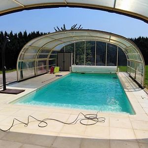 Villa With Covered And Heated Swimming Pool Thiberville Exterior photo