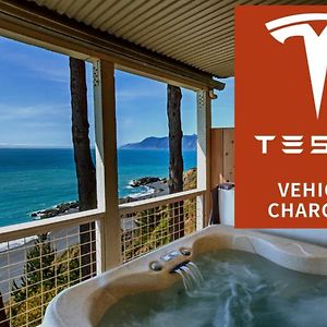 Amazing Oceanview, Oceanfront! By Oceanviewhottubs Shelter Cove, Ca Tesla Ev Station Daire Exterior photo