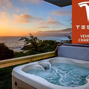 Magnificent Oceanview By Oceanviewhottubs Oceanfront! Shelter Cove, Ca Tesla Ev Station Daire Exterior photo