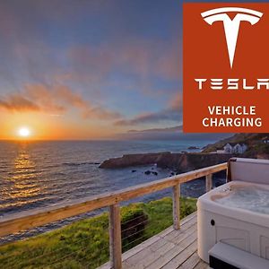 Exquisite Oceanview! By Oceanviewhottubs Oceanfront! Shelter Cove, Ca Tesla Ev Station Daire Exterior photo