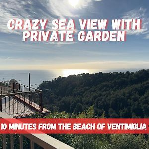 5 Min Hanbury Gardens, Amazing Sea View Daire Ventimiglia Exterior photo