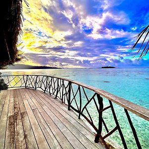 Eden Private Island Tahaa Otel Patio  Exterior photo