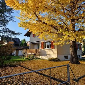 Swiss Chalet Direkt Am Thunersee Daire Exterior photo