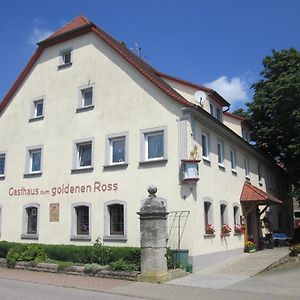 Gasthaus Zum Goldenen Ross Otel Creglingen Exterior photo