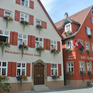 Hotel-Restaurant Goldenes Lamm Dinkelsbühl Exterior photo