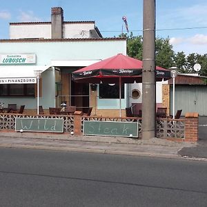 Restaurant Pension Lubusch Gahro Otel Exterior photo